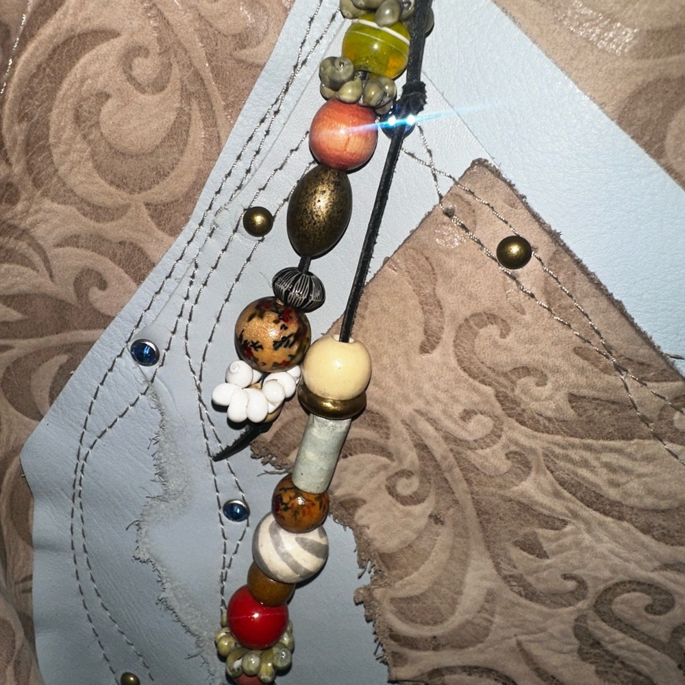 NEW**White Buffalo Creations Purse Handmade Hippie Leather Tapestry Boho Bag - Picture 7 of 9